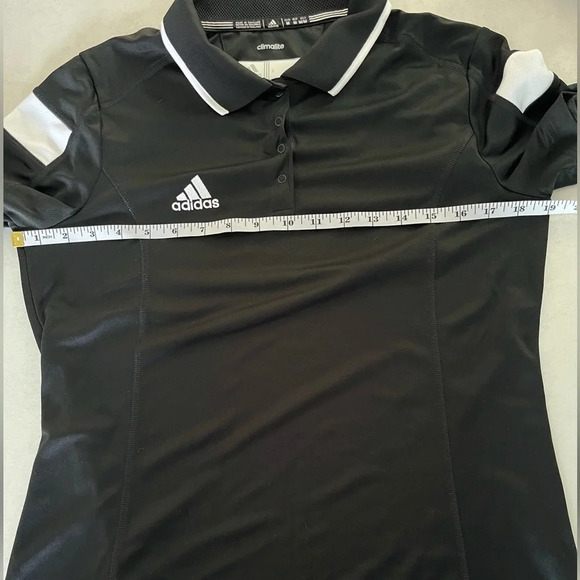 Adidas/💰2 FOR $10💰 Climalite/ Women’s Golf  tee/ Black and white/ Size US M - Picture 8 of 9